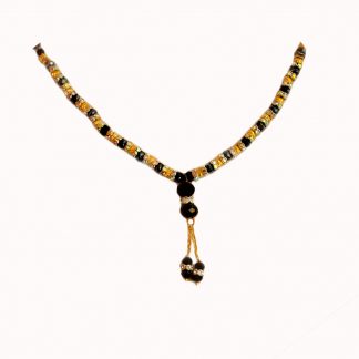 Artificial Jewlery Designer Black Sleek Light Weighted Daily Wear Mangalsutra Gift For Her DM62