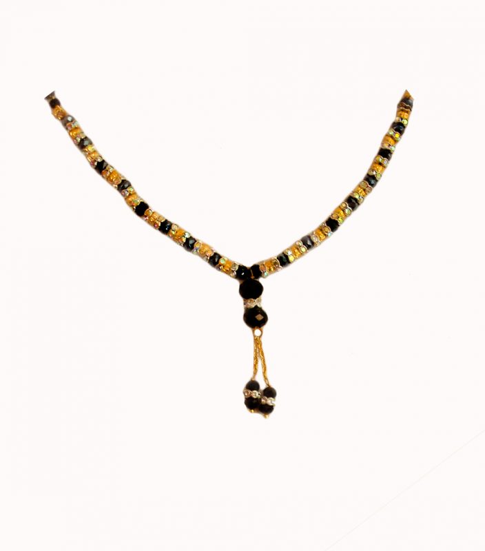 Artificial Jewlery Designer Black Sleek Light Weighted Daily Wear Mangalsutra Gift For Her DM62