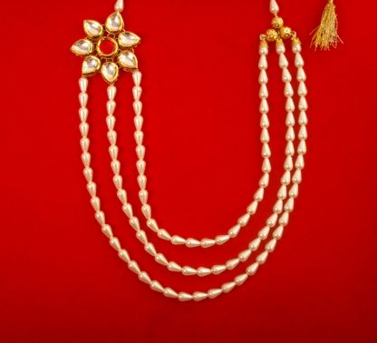 Engagement Wear Fancy Artificial Designer Multi Strand Pearl Necklace Especially for Cocktail Parties NH96
