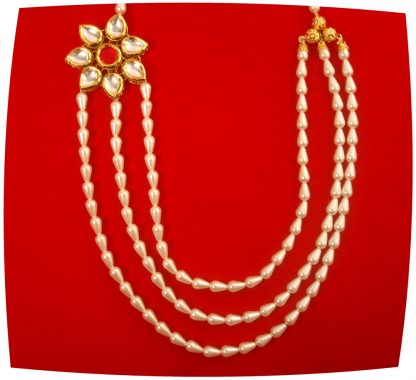 Engagement Wear Fancy Artificial Designer Multi Strand Pearl Necklace Especially for Cocktail Parties NH96