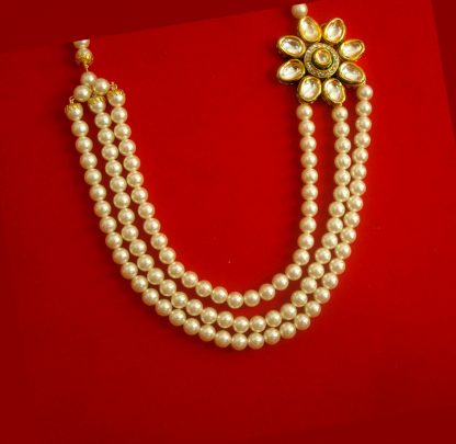 Fancy Artificial Designer Multi Strand Pearl Necklace Especially for Cocktail Parties NH99