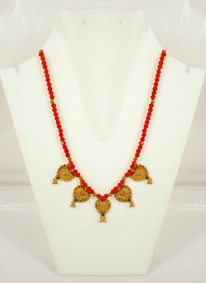 ChadkeTilhari Pote Naugedi Handmade Red Beaded Tradtional Nepali Mangalsutra DM94