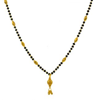 Imitation Jewelry Daily Wear Golden Sleek Light Weighted Elegant Look Mangalsutra Gift For Wife DM71