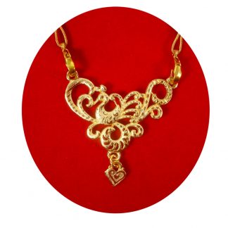 Imitation Jewelry Designer Gold Plated Daily Wear Mangalsutra With Black Crystal Beaded Chain DM78