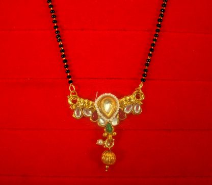 Imitation Jewelry Designer Multicolored Delicate Kundan Mangalsutra for Women Gift for Wife DM75