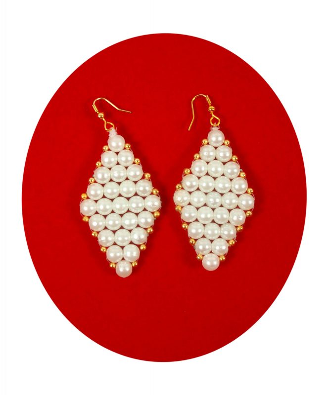 Buy online Gol Toned Contemporary Handcrafted Drop Earrings from fashion  jewellery for Women by Saraf Rs Jewellery for ₹799 at 75% off | 2024  Limeroad.com