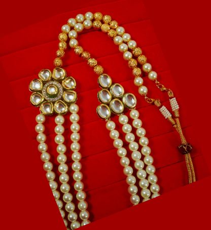 Imitation Jewelry Wedding Wear Designer Multi Layer kundan Brooch Necklace Especially For Engagement Wear DN17