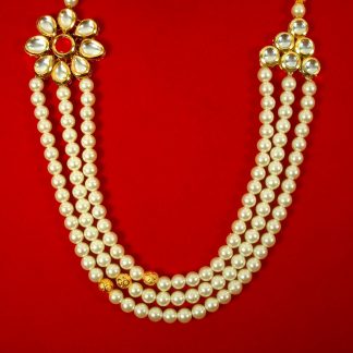 Imitation Jewelry Wedding Wear Designer Multi Layer kundan Flora Brooch Necklace Especially For Engagement Wear DN18