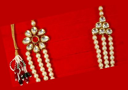 Imitation Jewelry Wedding Wear Designer Multi Layer kundan Flora Brooch Necklace Especially For Engagement Wear DN18