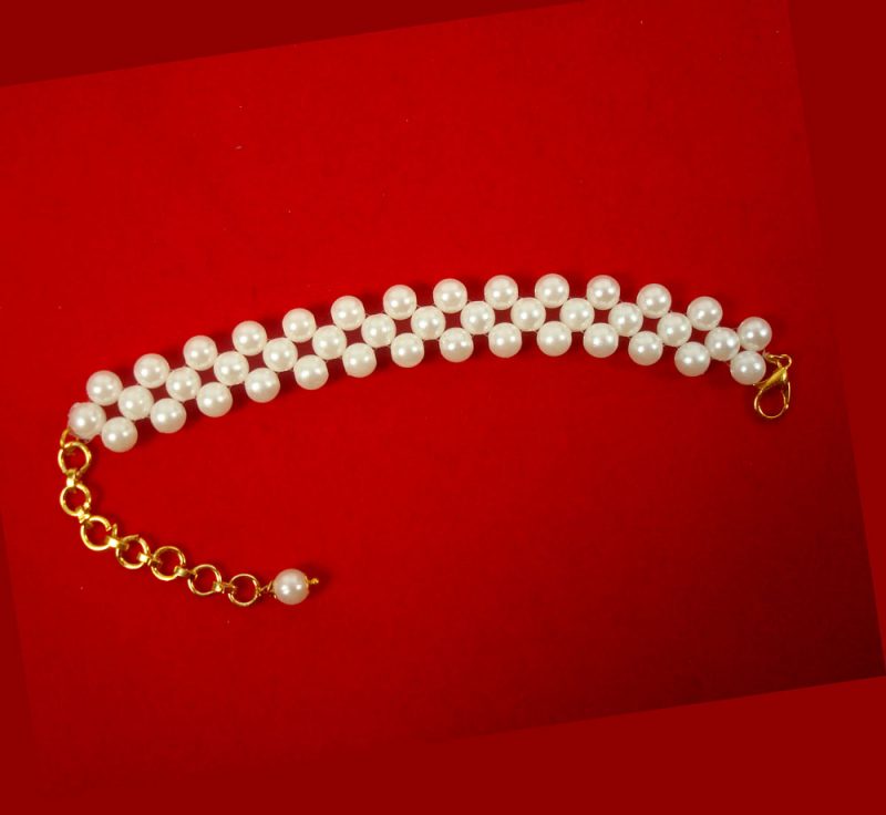 Imitation Fashion Jewelry White Pearl Classy For Office Wear Bracelet For Girls CB27