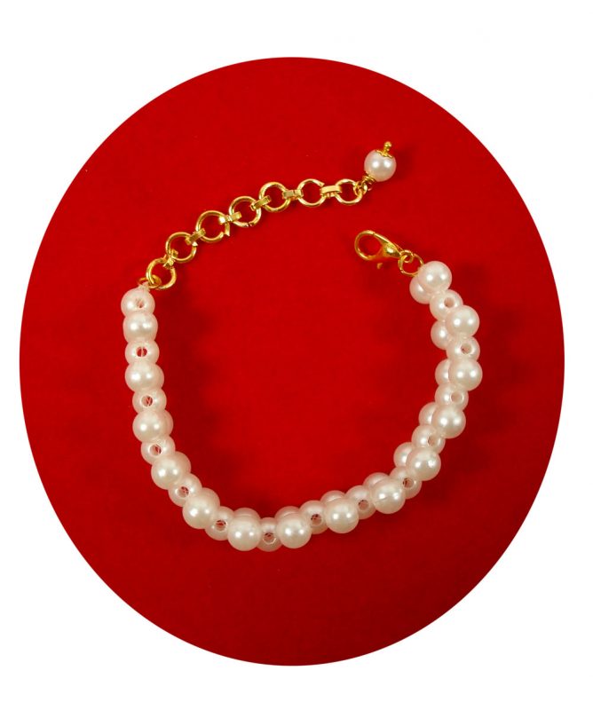 Imitation Fashion Jewelry White Pearl Classy For Office Wear Bracelet For Girls CB27