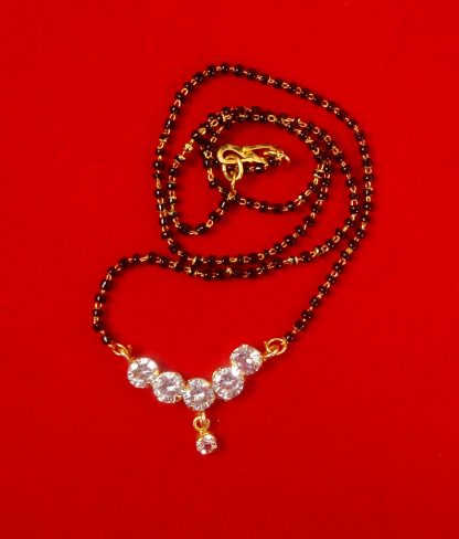 Daily Wear Cute Round Zircon Mangalsutra Gift for Women GM12