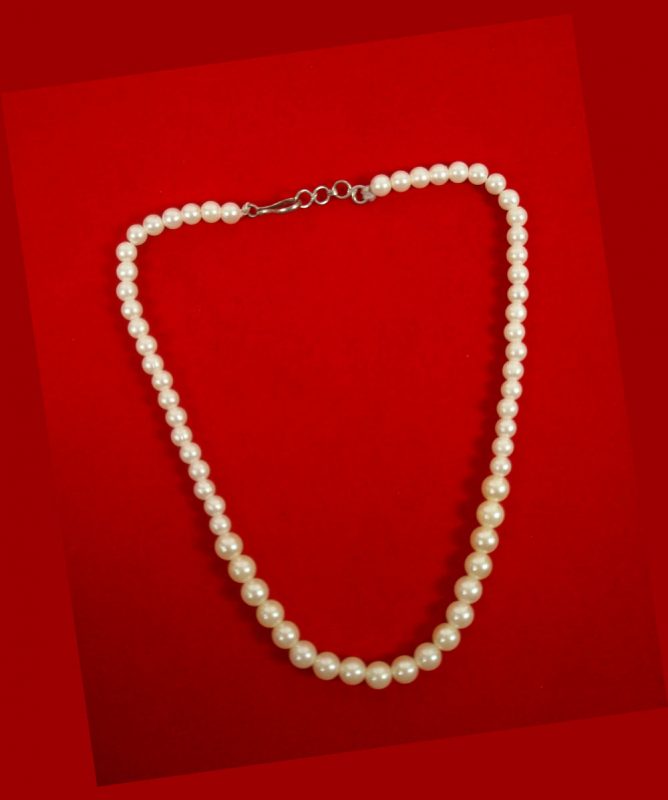 Imitation Jewelry Classy Daily Wear Pearl Creamy and white Pearl Chain Gift For Wife Dc53