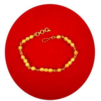 Imitation Jewelry Wedding Season Classy Long Lasting Golden Ball Charming Bracelet in Girlish Look CB29