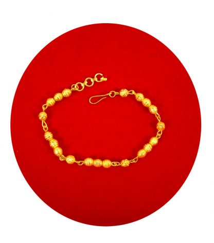 Imitation Jewelry Wedding Season Classy Long Lasting Golden Ball Charming Bracelet in Girlish Look CB29