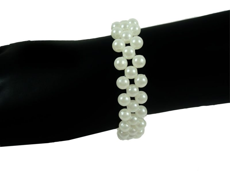Imitation Fashion Jewelry White Pearl Classy For Office Wear Bracelet For Girls CB27