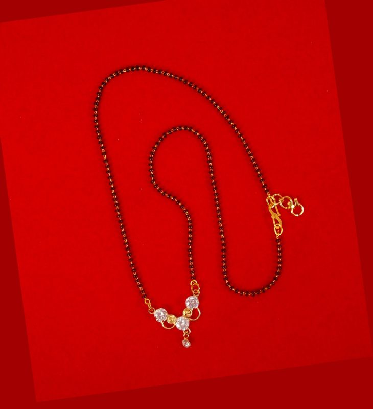 Fashion Jewelry Daily Wear Cute Round Zircon Mangalsutra Gift for Women GM21