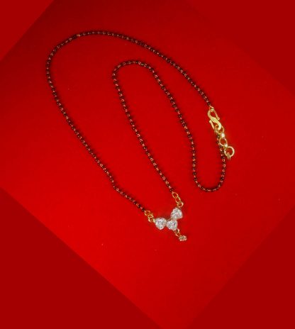 Fashion Jewelry Daily Wear Long Lasting Heart Zircon Mangalsutra For Woman GM25