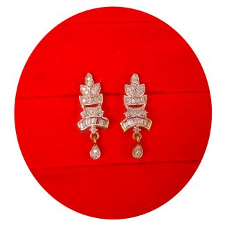 Fashion Jewelry Daily Wear Zircon Tiny Earring With Small Hanging Christmas Gift For Her TE35