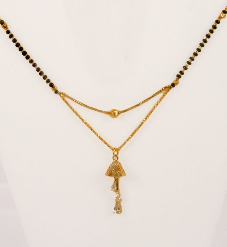 Fashion Jewelry Digital Dress Women's Pride Daily wear Golden  Mangalsutra Gift For Wife DM60