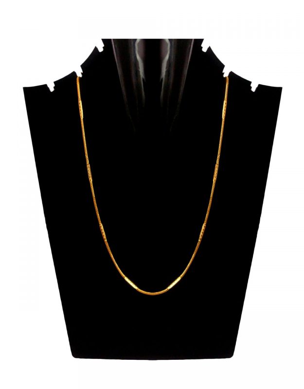 Fashion Jewelry Golden Sleek Light Weighted Royal Look Chain Gift For Her DC41