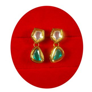 Fashion Jewelry Handmade Kundan Earring Light Weight Gift For Her NH93E