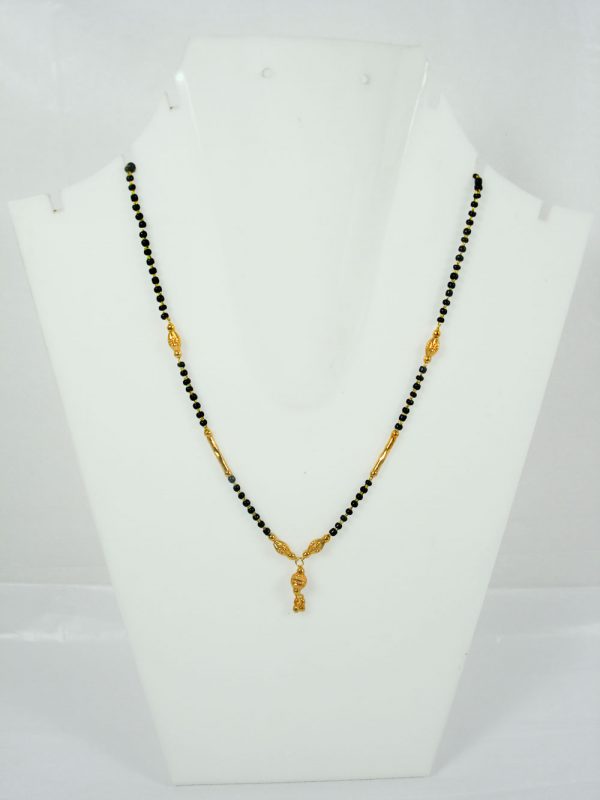 Fashion Jewelry Handmade gold beads Mangalsutra Necklace Chain, Gift for Wife GM15