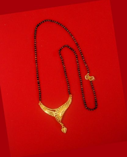 Fashion Jewelry Unique Designer Gold Plated Daily Wear Mangalsutra Chain Gift For Wife GM27