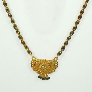 Fashion South Indian Gold Plated Chain Pendant Necklace Ethnic Look Gift For Wife DM100
